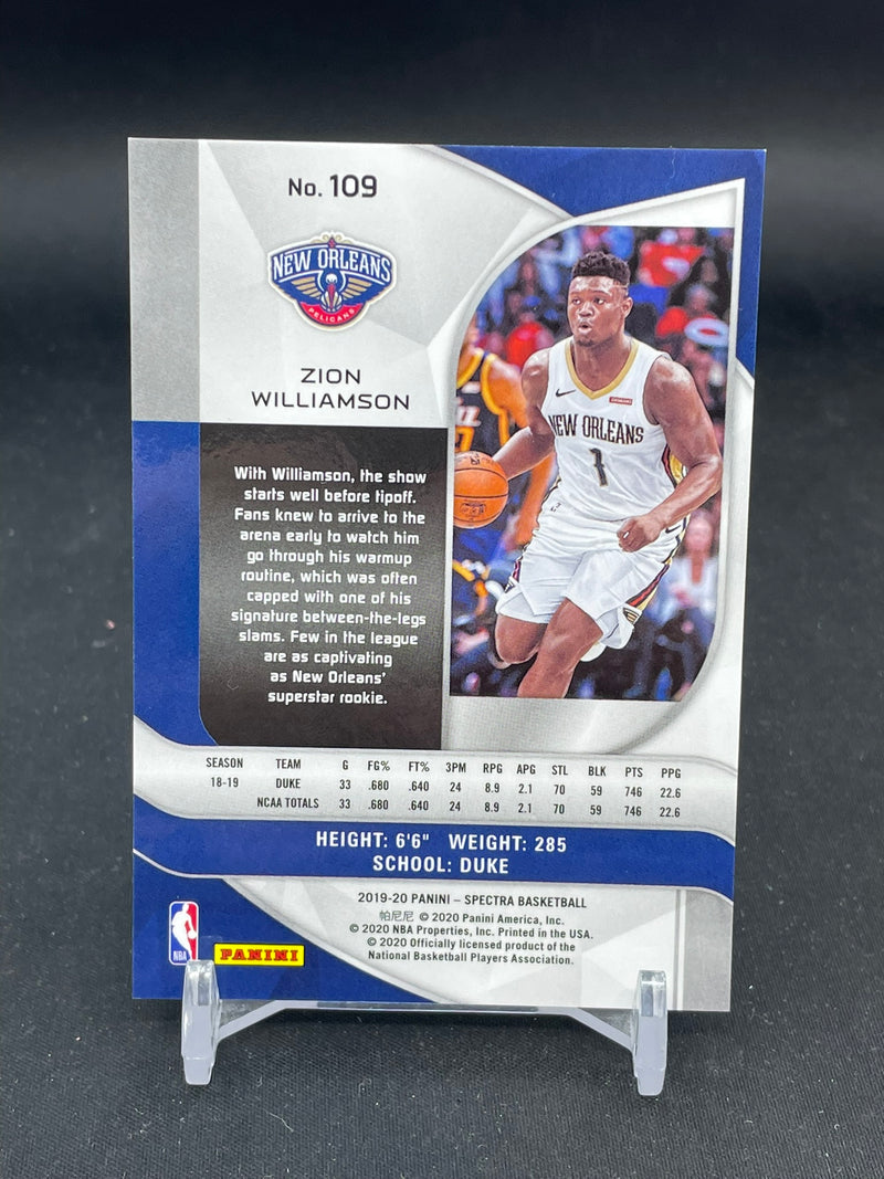 2019 PANINI SPECTRA - Z. WILLIAMSON -