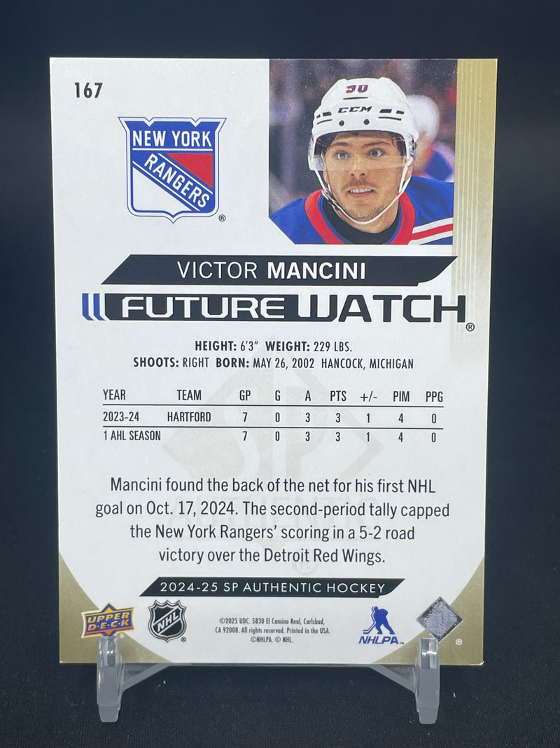 2024 UPPER DECK SP AUTHENTIC - GOLD - LIMITED FUTURE WATCH - V. MANCINI - #167 - #'D/99 - RC