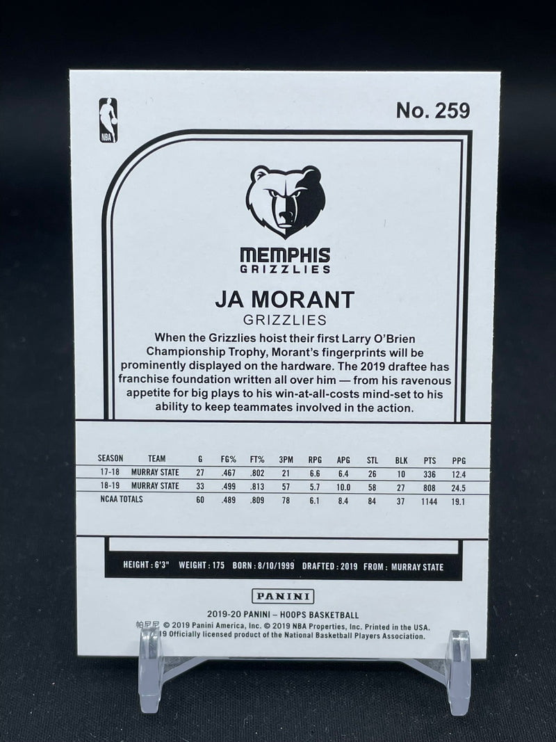 2019 PANINI HOOPS - PURPLE - J. MORANT -