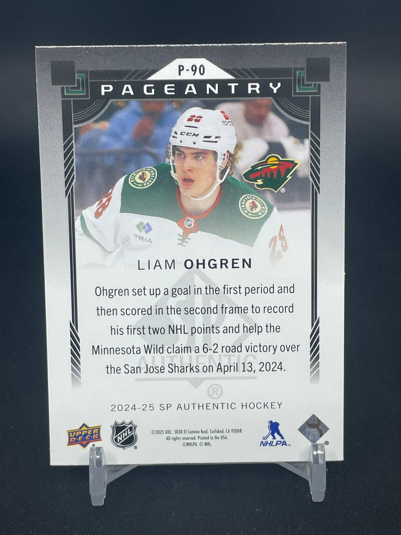 2024 UPPER DECK SP AUTHENTIC - RED - PAGEANTRY - L. OHGREN -