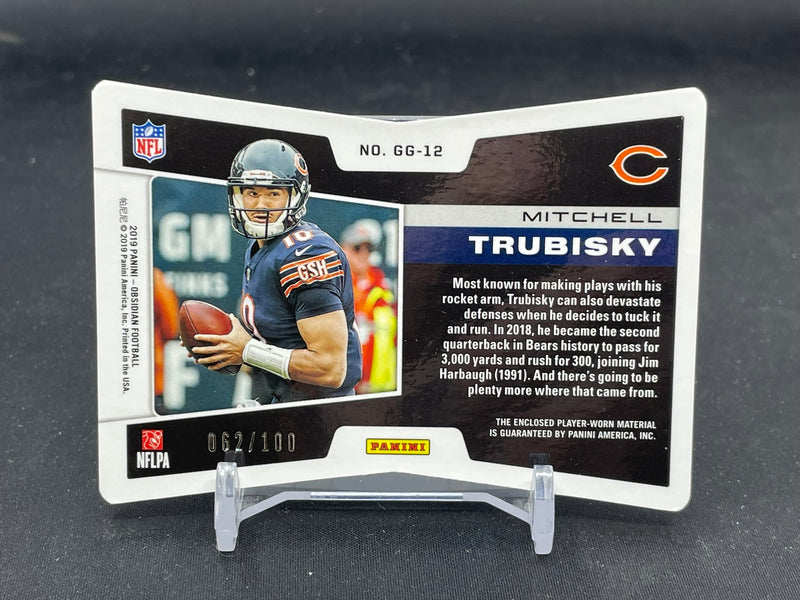 2019 PANINI OBSIDIAN - GALAXY GEAR - M. TRUBISKY - #GG-12 - #'D/100 - RELIC