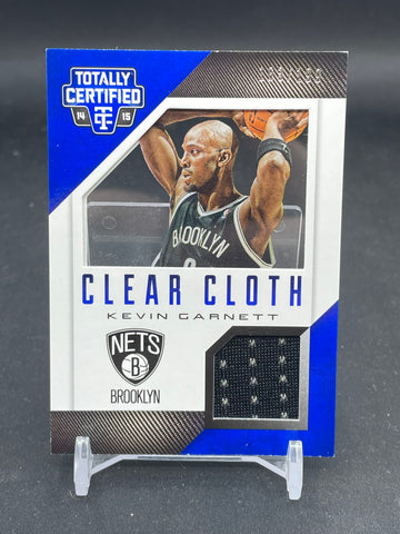 2014 PANINI TOTALLY CERTIFIED - CLEAR CLOTH - K. GARNETT - #28 - #'D/199 - RELIC