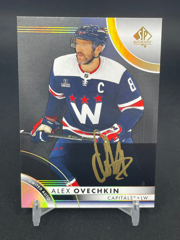 2023 UPPER DECK SP AUTHENTIC - LIMITED BLACK AND GOLD - A. OVECHKIN - #3 - AUTOGRAPH