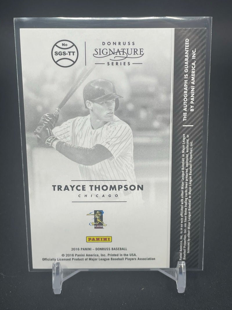 2016 PANINI DONRUSS - SIGNATURE SERIES - BLUE - T. THOMPSON - #SGS-TT - #'D/199 - AUTOGRAPH - RC