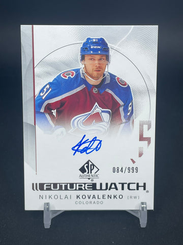2024 UPPER DECK SP AUTHENTIC - FUTURE WATCH AUTO - N. KOVALENKO - #159 - #'D/999 - AUTOGRAPH - RC