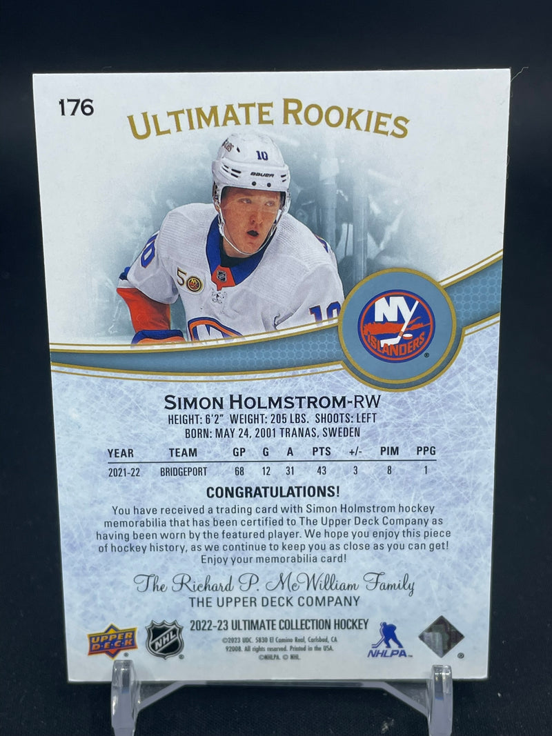 2022 UPPER DECK ULTIMATE - ULTIMATE ROOKIES - S. HOLMSTROM - #176 - #'D/799 - RELIC - RC