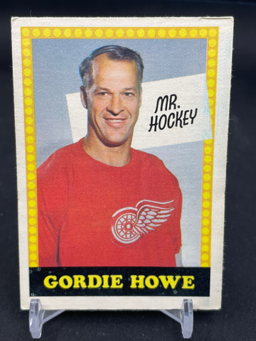 1969 O-PEE-CHEE - G. HOWE - MR. HOCKEY - NO NUMBER