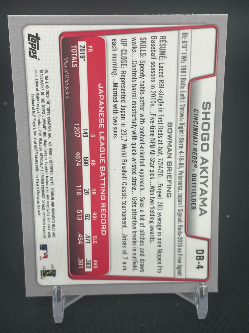 2020 TOPPS BOWMANS BEST - S. AKIYAMA -