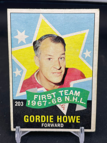 1968 O-PEE-CHEE - FIRST TEAM - G. HOWE - #203