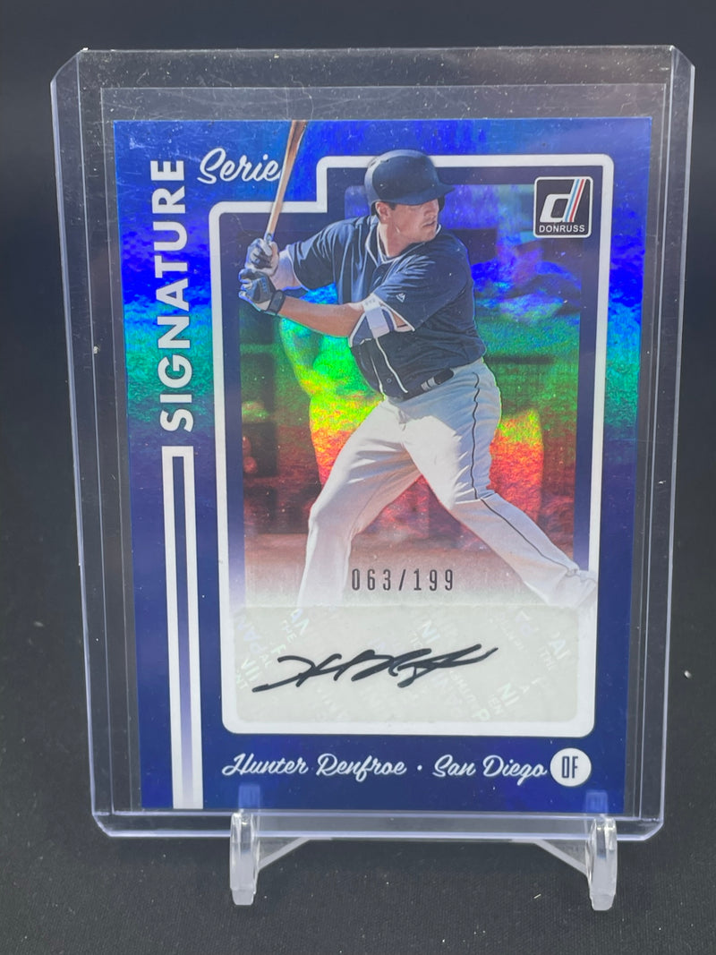 2017 PANINI DONRUSS - BLUE - SIGNATURE SERIES - H. RENFROE - #SS-HR - #'D/199 - AUTOGRAPH
