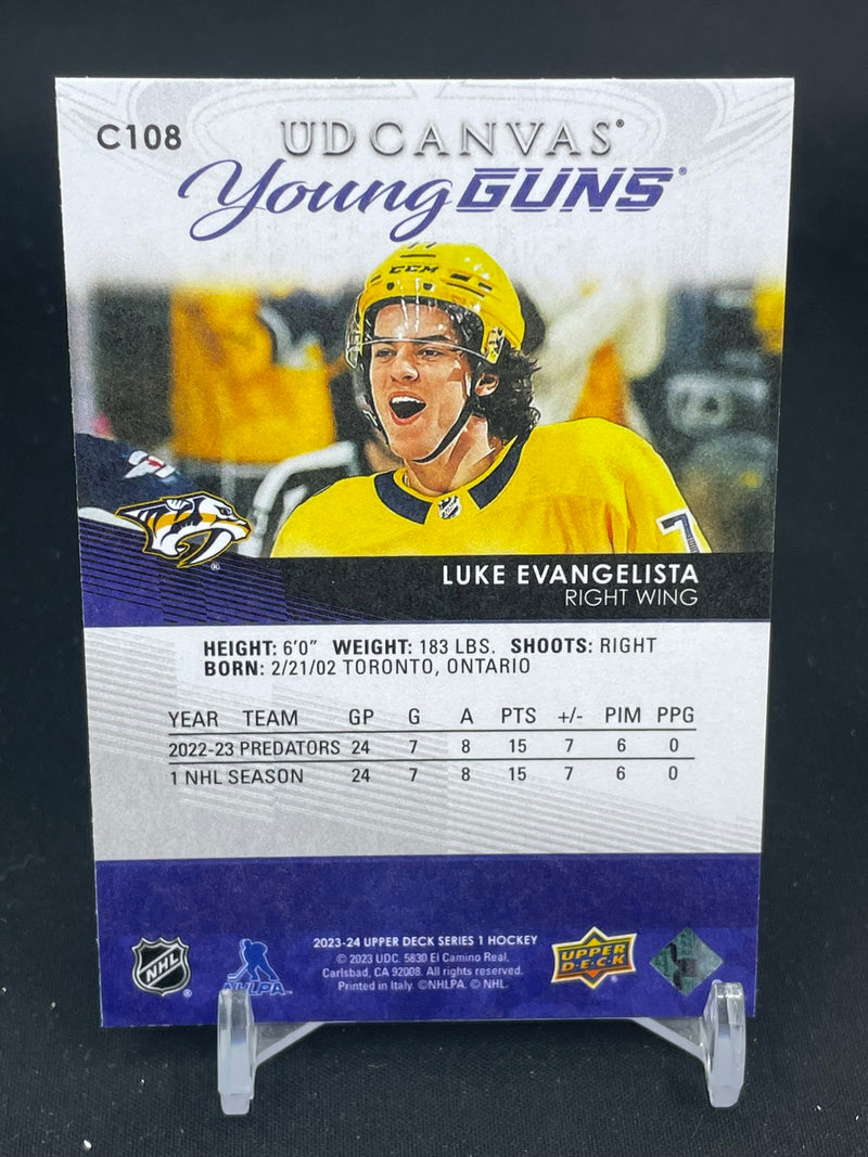 2023 UPPER DECK SERIES ONE - UD CANAS YOUNG GUNS - L. EVANGELISTA -