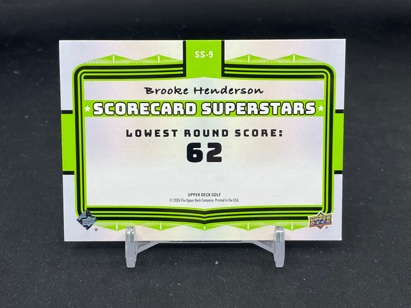 2026 UPPER DECK GOLF - SCORECARD SUPERSTARS - B. HENDERSON -