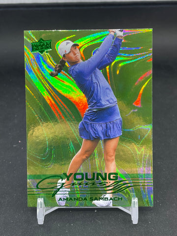 2026 UPPER DECK GOLF - GREEN - YOUNG GUNS - A. SAMBACH - #129 - RC