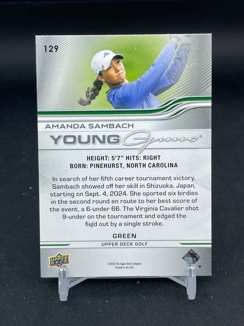 2026 UPPER DECK GOLF - GREEN - YOUNG GUNS - A. SAMBACH -