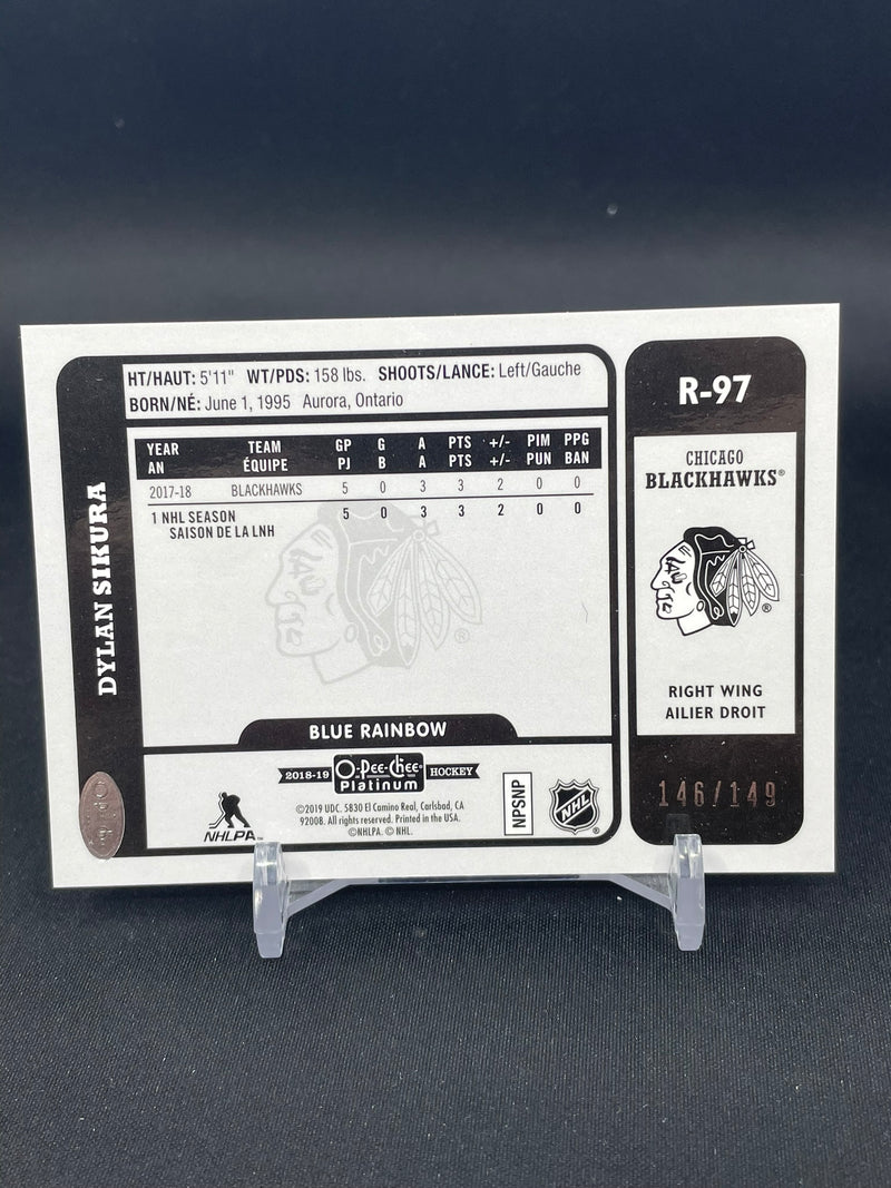 2018 UPPER DECK O-PEE-CHEE PLATINUM - BLUE RAINBOW - RETRO ROOKIE - D. SIKURA - #R-97 - #'D/149 - RC