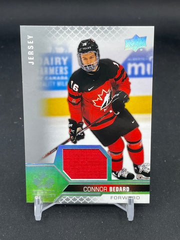 2022 UPPER DECK TEAM CANADA JUNIORS - C. BEDARD - #2 - RELIC