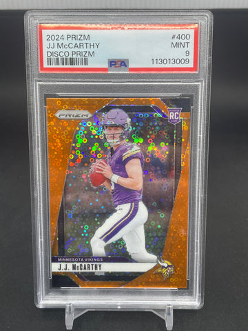 2024 PANINI PRIZM - DISCO PRIZM - J. MCCARTHY - #400 - PSA 9 - RC