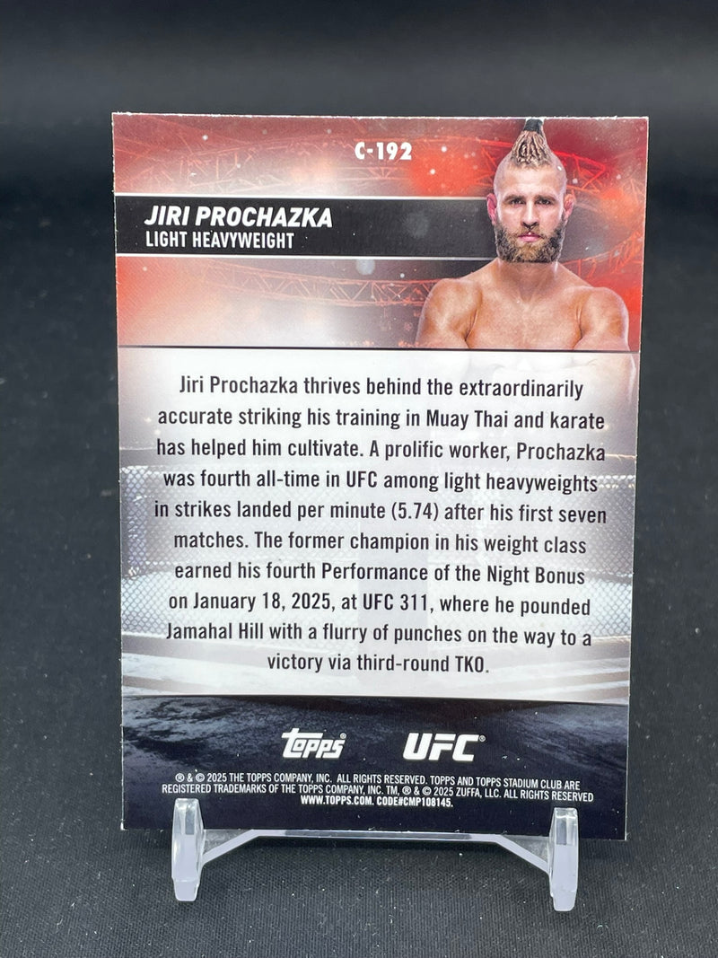 2025 TOPPS STADIUM CLUB CHROME - X-FRACTOR - J. PROCHAZKA -