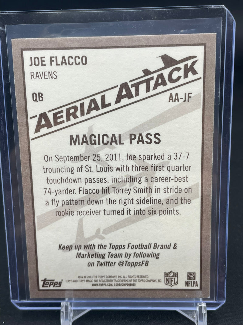 2013 TOPPS - AERIAL ATTACK - BLACK BORDER - J. FLACCO -