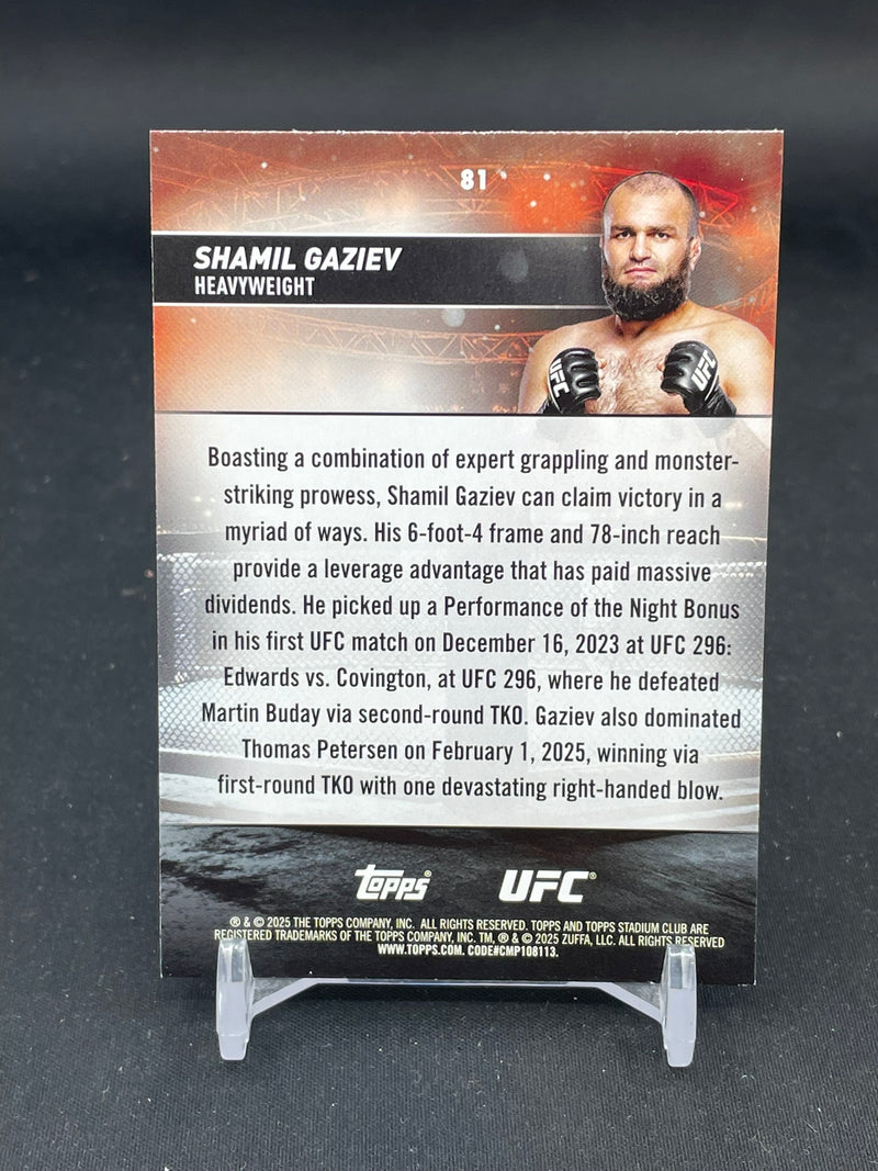 2025 TOPPS STADIUM CLUB - RED FOIL - S. GAZIEV -