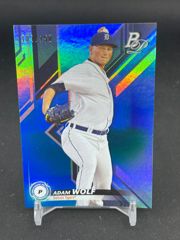 2019 TOPPS BOWMAN PLATINUM - BLUE - A. WOLF - #TOP-51 - #'D/150