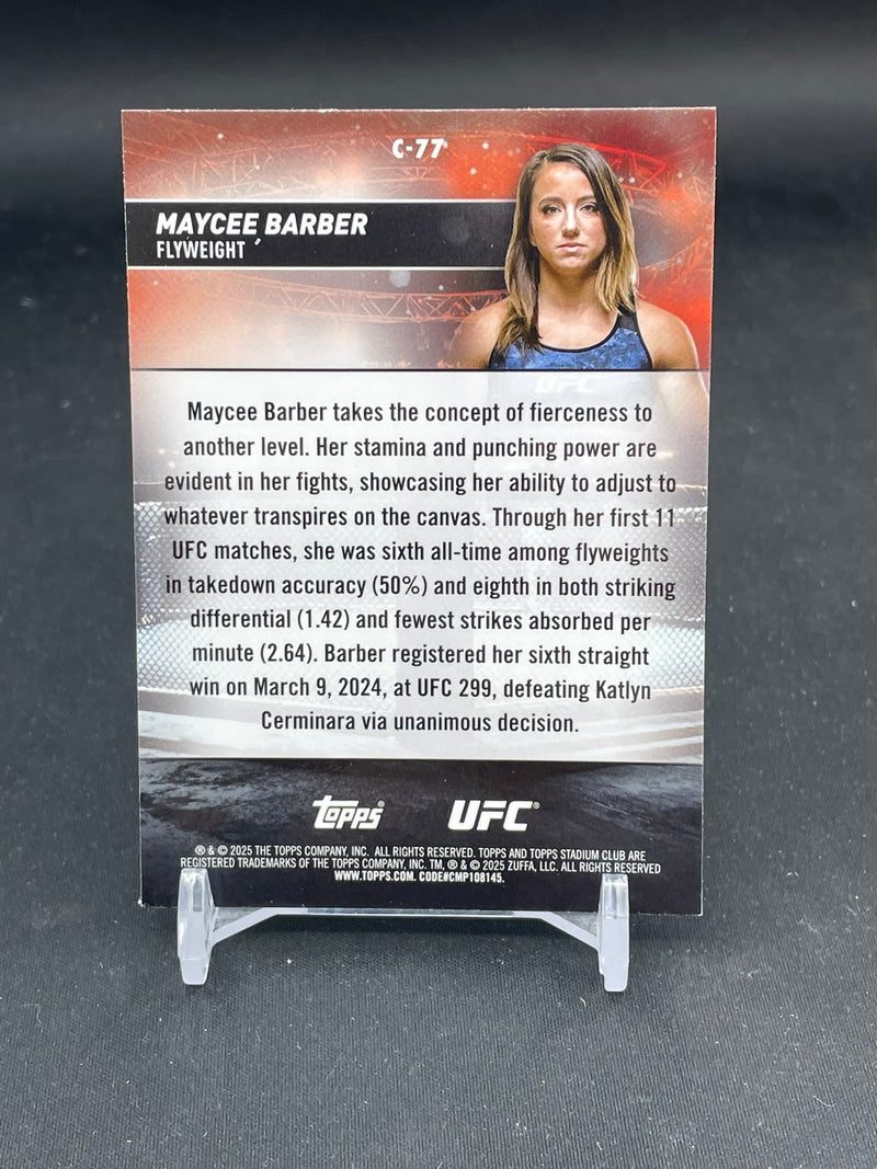 2025 TOPPS STADIUM CLUB CHROME - GREEN - M. BARBER -