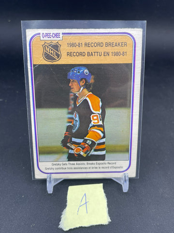 1981 O-PEE-CHEE - 1980-81 RECORD BREAKER - W. GRETZKY - #392