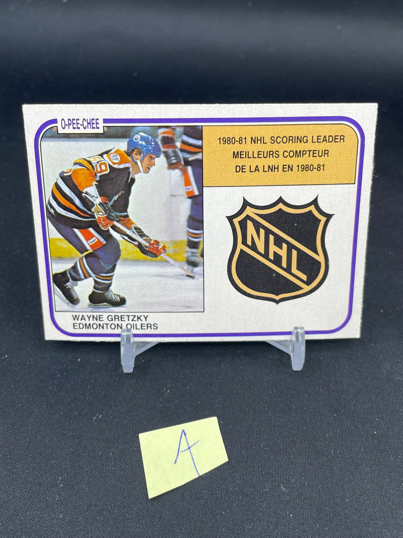 1981 O-PEE-CHEE - NHL SCORING LEADERS - W. GRETZKY -