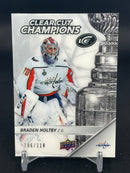 2018 UPPER DECK ICE - CLEAR CUT CHAMPIONS - B. HOLTBY - #CCC-BH - #'D/118