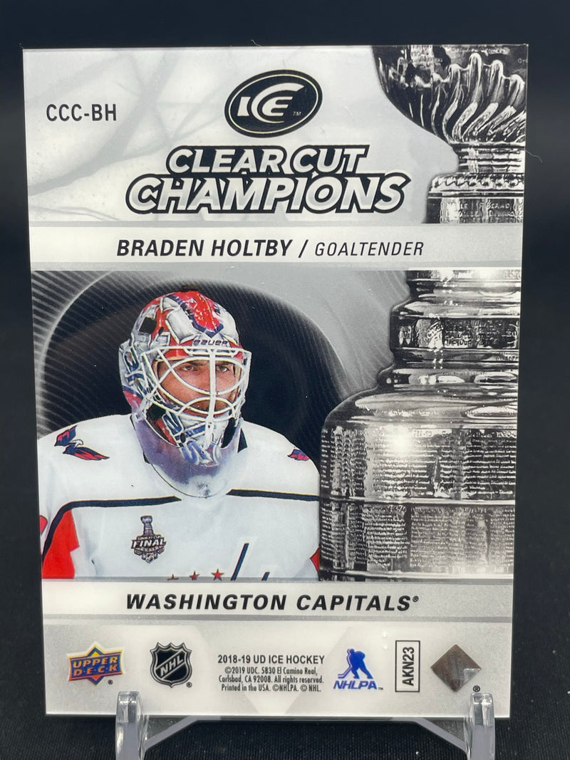 2018 UPPER DECK ICE - CLEAR CUT CHAMPIONS - B. HOLTBY - #CCC-BH - #'D/118