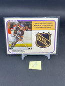 1981 O-PEE-CHEE - NHL ASSIST LEADERS - W. GRETZKY -