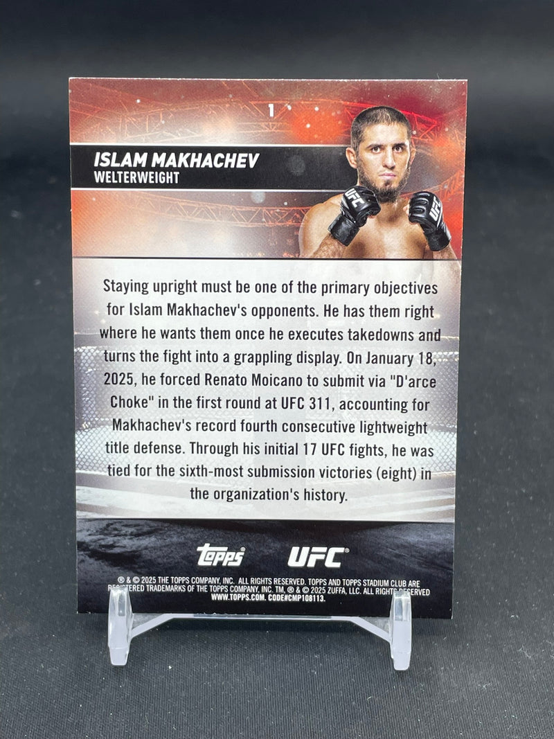 2025 TOPPS STAIDUM CLUB - GREEN FOIL BLACK/WHITE - I. MAKHACHEV -