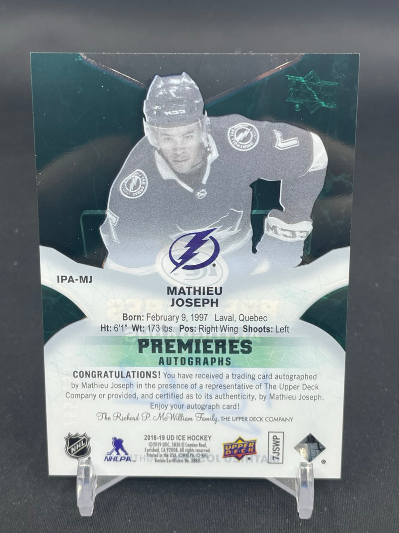 2018 UPPER DECK ICE - PREMIERES AUTOGRAPHS - M. JOSEPH - #IPA-MJ - #'D/299 - AUTOGRAPH - RC