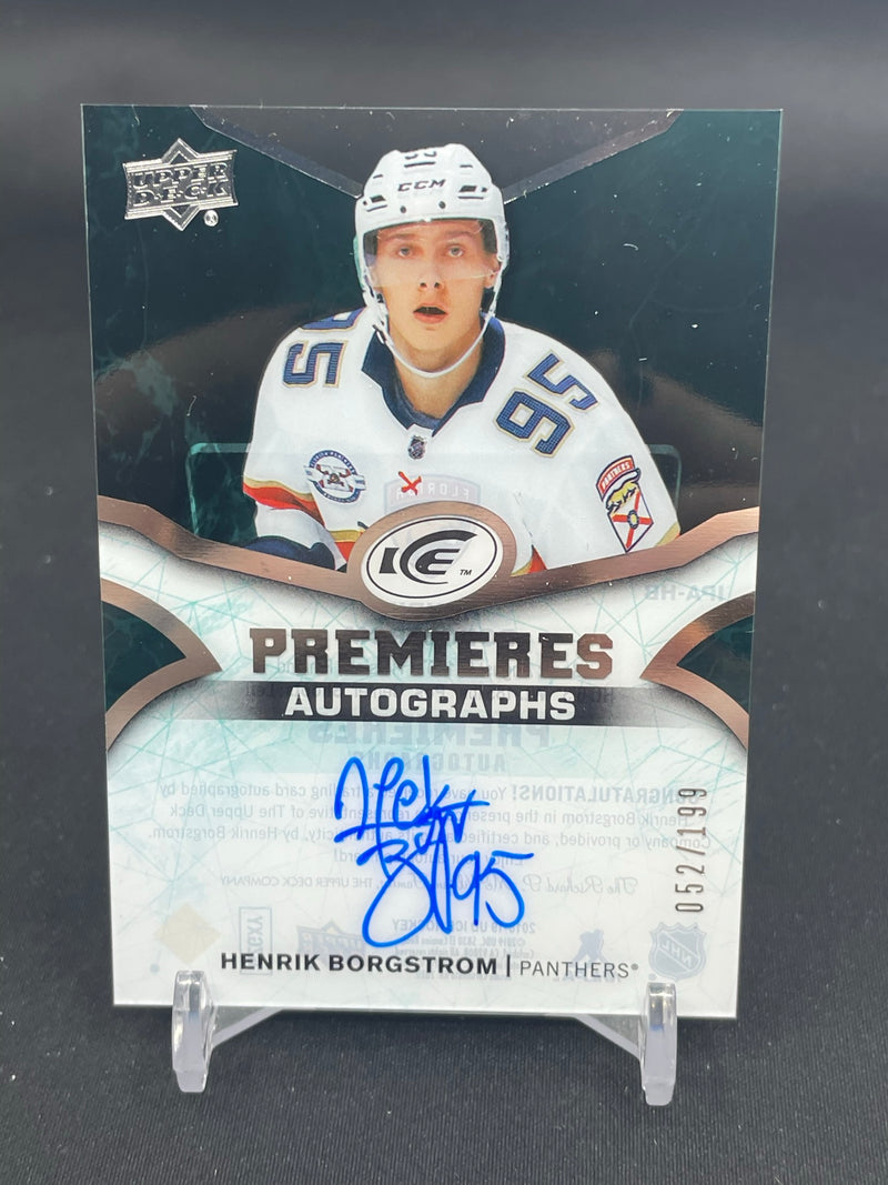 2018 UPPER DECK ICE - PREMIERES AUTOGRAPHS - H. BORGSTROM - #IPA-HB - #'D/199 - AUTOGRAPH - RC