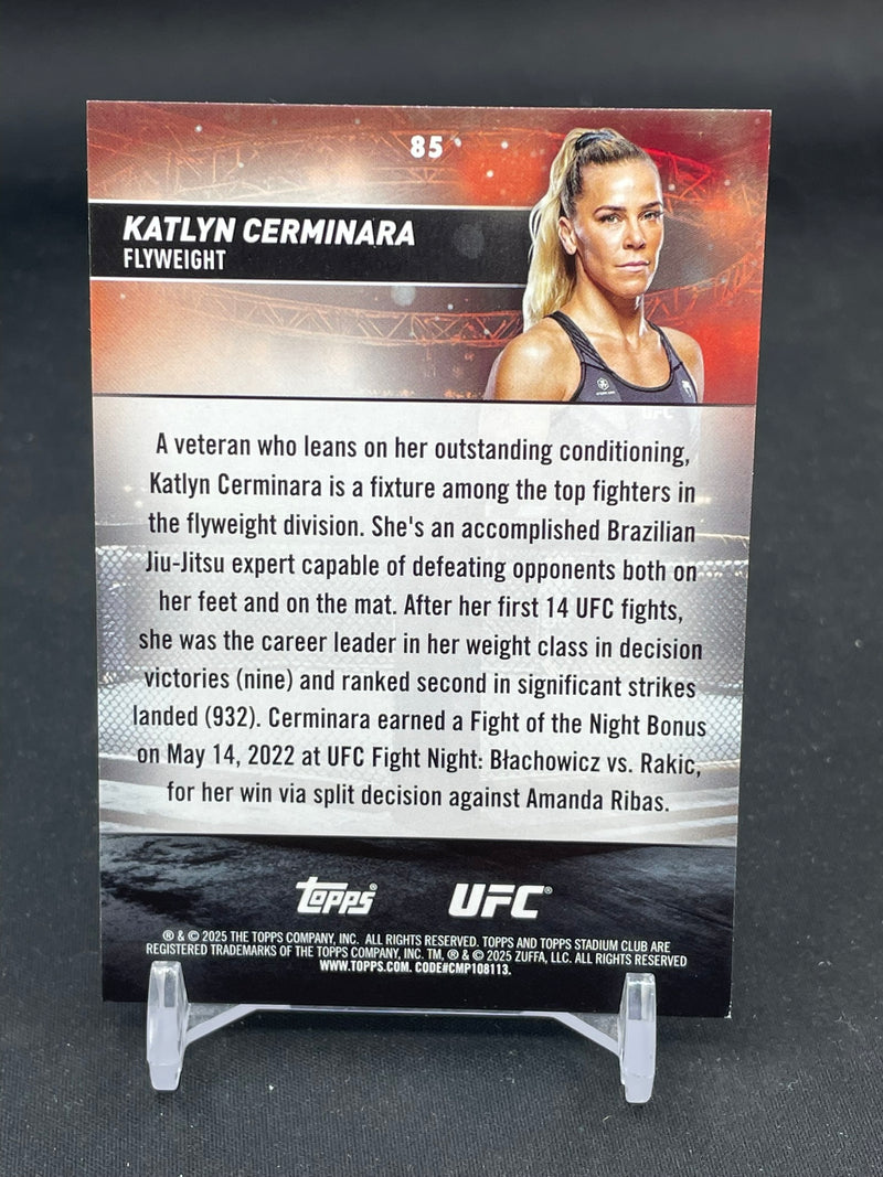 2025 TOPPS STADIUM CLUB - PURLE FOIL - K. CERMINARA - #85 - #'D/75