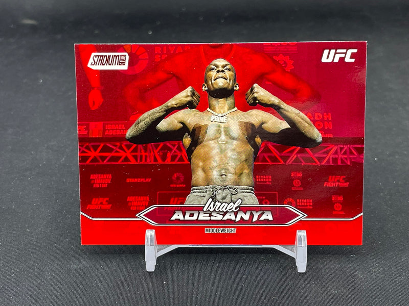 2025 TOPPS STADIUM CLUB - RED FOIL - I. ADESANYA -