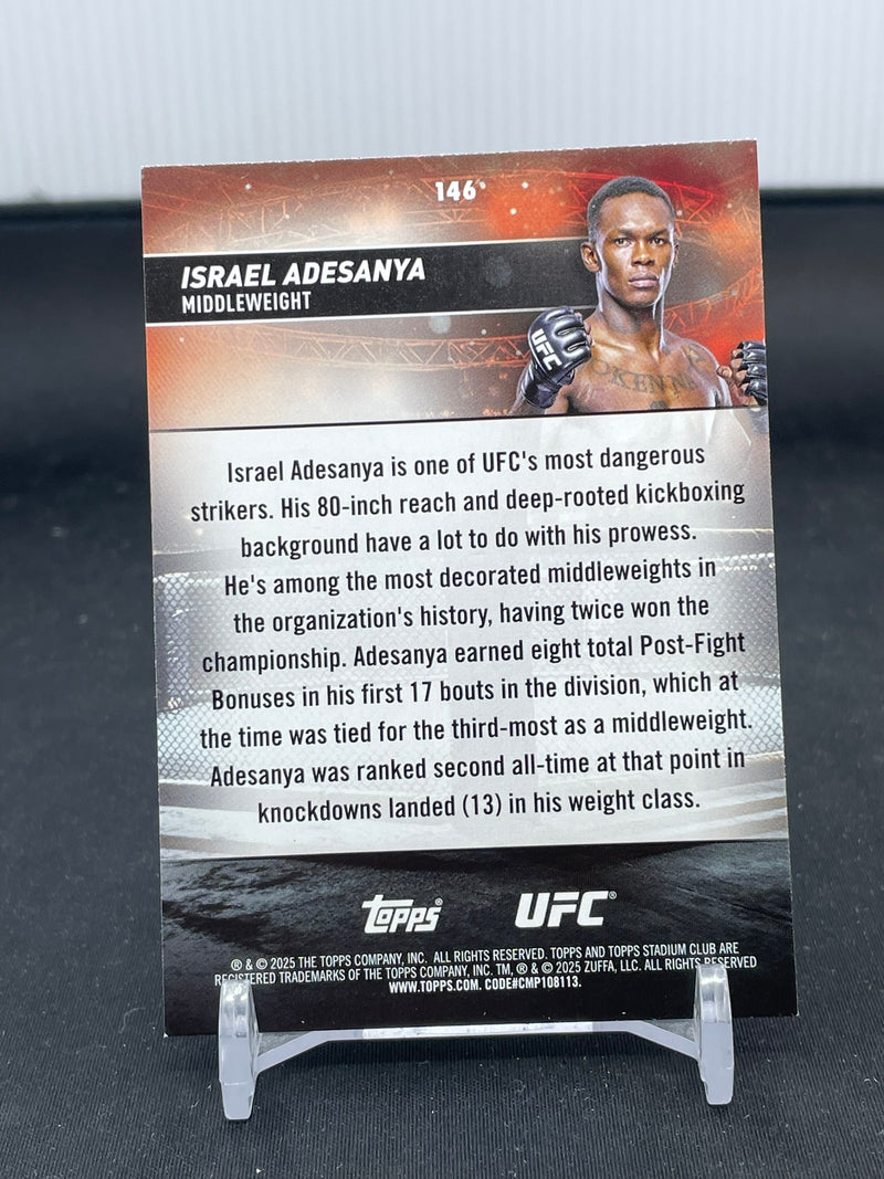 2025 TOPPS STADIUM CLUB - RED FOIL - I. ADESANYA -