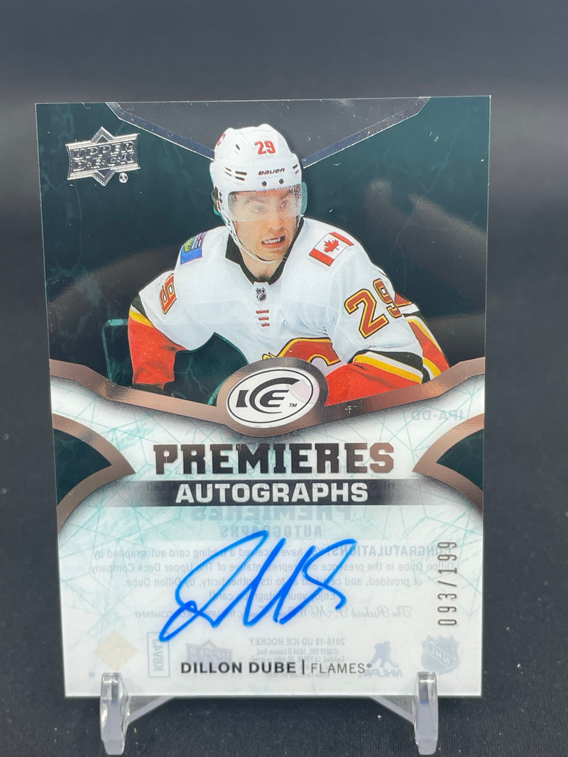 2018 UPPER DECK ICE - PREMIERES AUTOGRAPHS - D. DUBE - #IPA-DD - #'D/199 - AUTOGRAPH - RC
