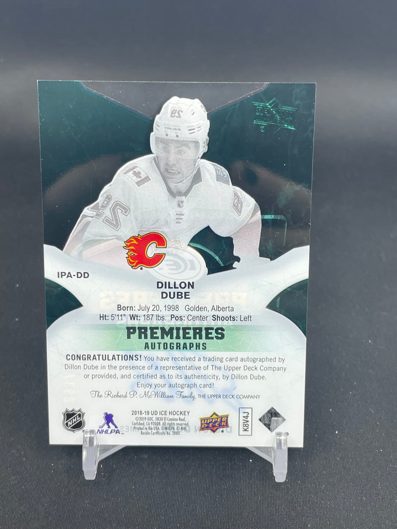 2018 UPPER DECK ICE - PREMIERES AUTOGRAPHS - D. DUBE - #IPA-DD - #'D/199 - AUTOGRAPH - RC