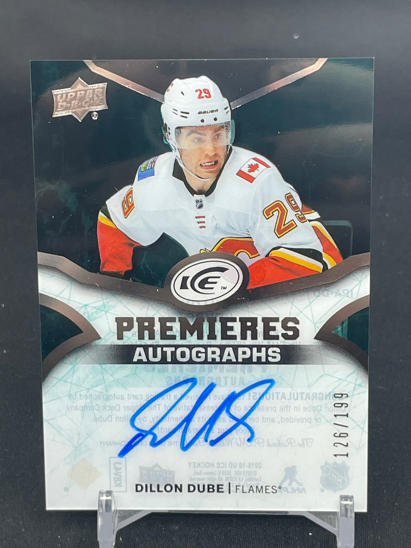 2018 UPPER DECK ICE - PREMIERES AUTOGRAPHS - D. DUBE - #IPA-DD - #'D/199 - AUTOGRAPH - RC