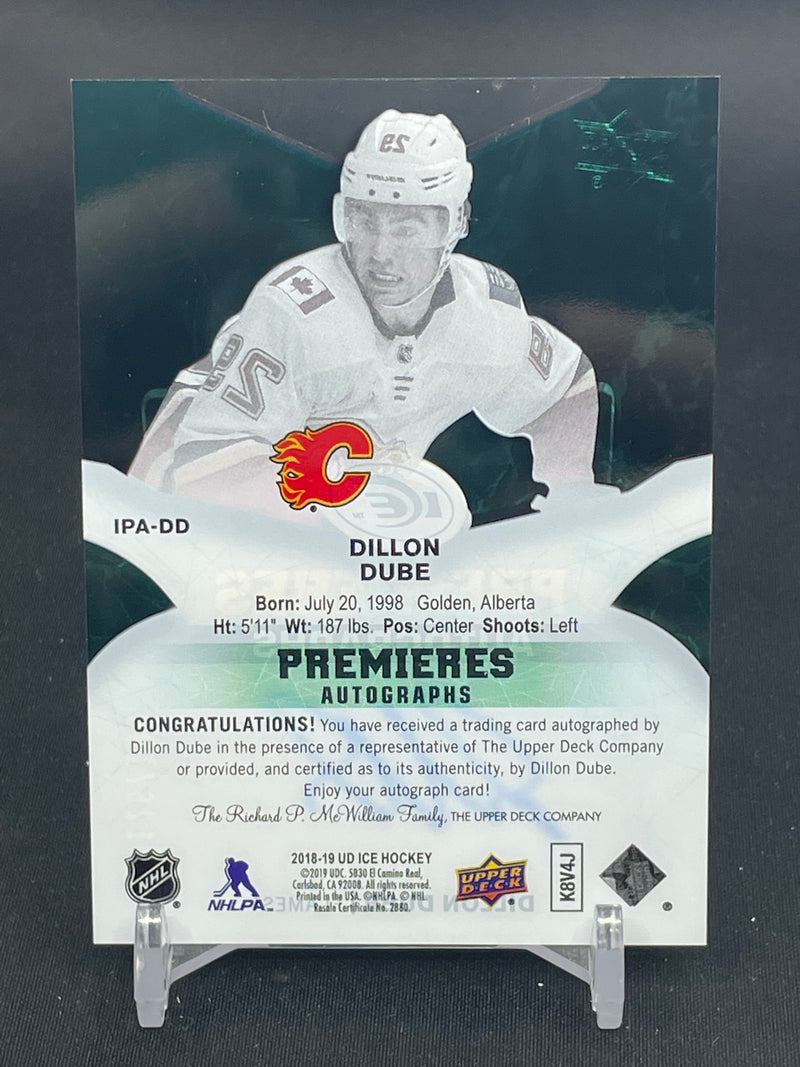 2018 UPPER DECK ICE - PREMIERES AUTOGRAPHS - D. DUBE - #IPA-DD - #'D/199 - AUTOGRAPH - RC