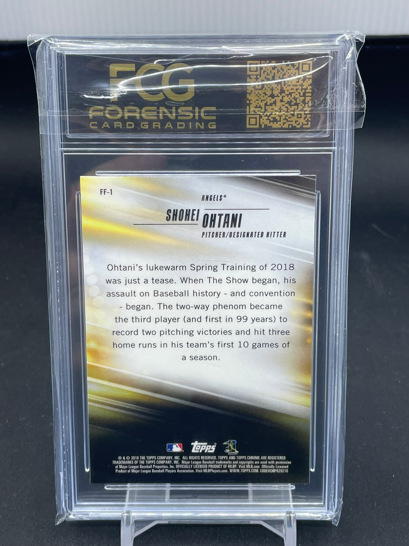 2018 TOPPS CHROME - REFRACTOR - FRESHMAN FLASH - S. OHTANI -