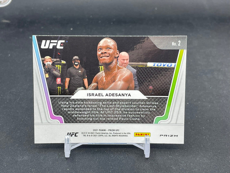 2021 PANINI PRIZM - GREEN PRIZM - KNOCKOUT ARTISTS - I. ADESANYA -