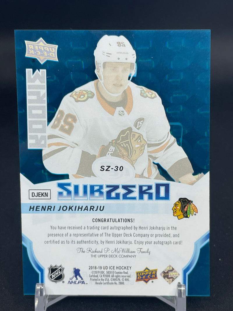 2018 UPPER DECK ICE - SUBZERO BLUE - H. JOKIHARJU -