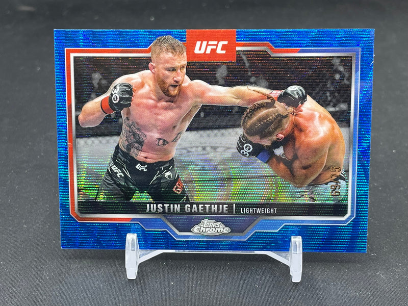 2025 TOPPS CHROME - BLUE WAVE REFRACTOR - J. GAETHJE - #138 - #'D/75