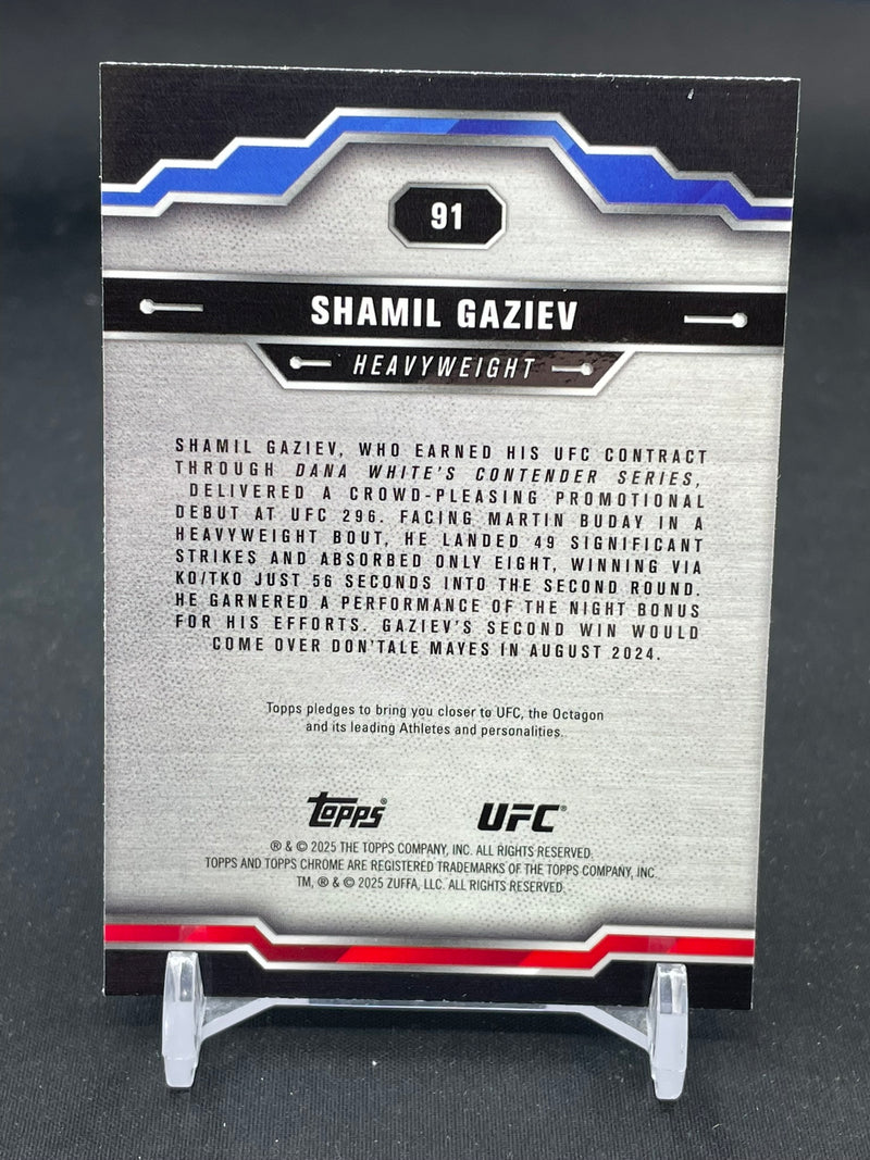 2025 TOPPS CHROME - BLUE REFRACTOR - S. GAZIEV - #91 - #'D/250 - RC