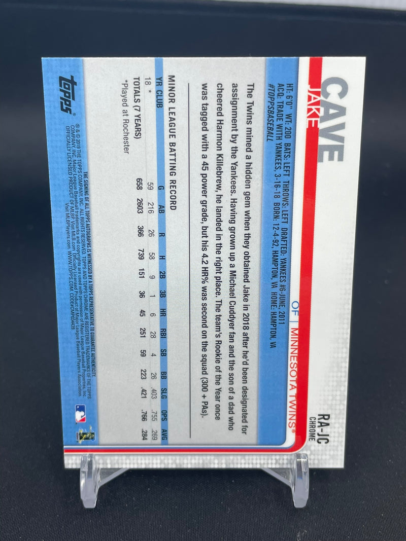 2019 TOPPS CHROME - J. CAVE -