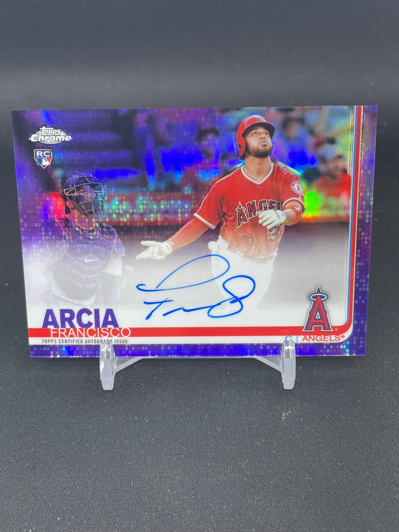 2019 TOPPS CHROME - PURPLE REFRACTOR - F. ARCIA - #RA-FA - #'D/250 - AUTOGRAPH - RC