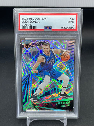 2023 PANINI REVOLUTION - COSMIC - L. DONCIC - #83 - #'D/99 - PSA 9
