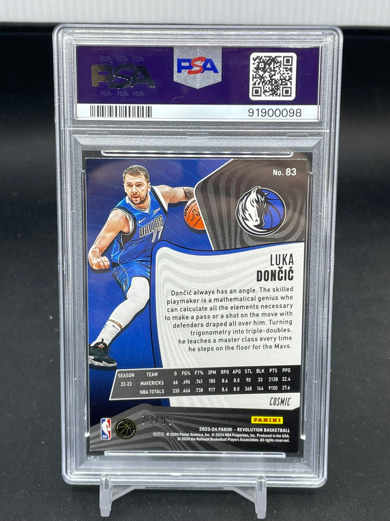 2023 PANINI REVOLUTION - COSMIC - L. DONCIC - #83 - #'D/99 - PSA 9